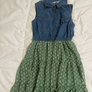 Beautees Blue Denim Top dress